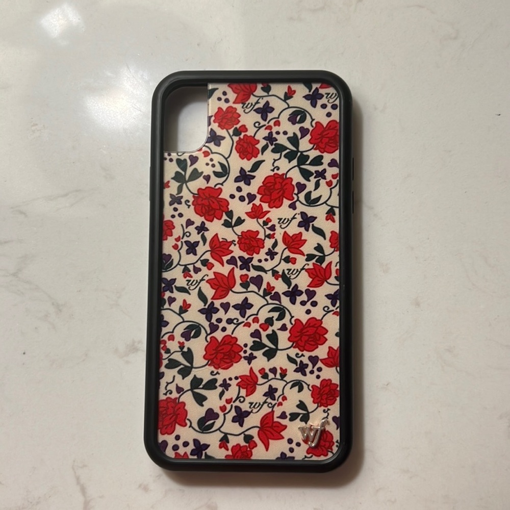 wildflower rose romance xr iphone case